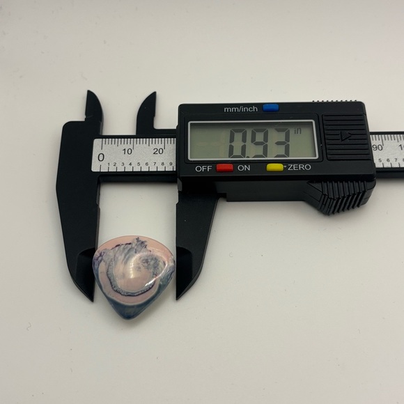 Artistic Pink and Blue Ceramic Brooch and Earrings Set - Picture 10 of 10